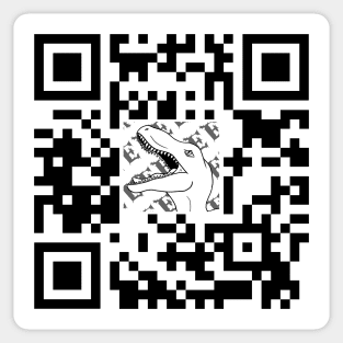 QR Code Sticker Design Sticker